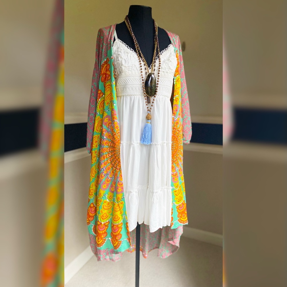 Duster with Mandala Motif